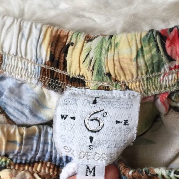 Reworked Vintage Tropical Ocean View Printed Pants-CA5 - Picture 11 of 12